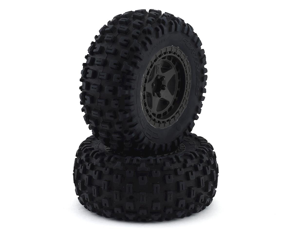 Arrma Glued Gun Metal Dboots Fortress SC Tire Set 2 ARA550087