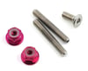 175RC Titanium Lower Arm Stud Kit (Pink)