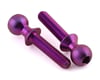 Image 1 for 175RC 5.5x12mm Titanium Ball Studs (Purple) (2)