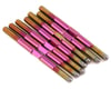 Image 1 for 1UP Racing TLR 22X-4 Pro Duty Titanium Turnbuckles (Triple Polished Pink)