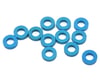 Image 1 for 1UP Racing 3x6mm Precision Aluminum Shims (Blue) (12) (1.5mm)