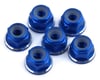 1UP Racing 3mm Aluminum Flanged Locknuts w/Chamfered Finish (Dark Blue) (6)