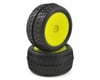 Image 1 for AKA Crosslink 2.2" Pre-Mounted Rear Buggy Tires (Yellow) (2) (Clay)