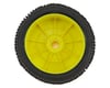 Image 2 for AKA Cross Brace 1/8 Buggy Pre-Mounted Tires (2) (Yellow) (Soft - Long Wear)