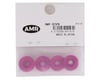 Image 2 for AMR 4mm Aluminum Serrated Flange Nut (Pink) (4)