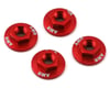 Image 1 for AMR 4mm Aluminum Serrated Flange Nut (Red) (4)