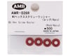 Image 2 for AMR 3mm Screw Washer (Red) (4)