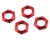 Image 1 for Arrma 17mm Red Aluminum Wheel Nuts for the Nero ARAAR330360