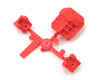 Image 1 for Axial AR44 Differential Cover and Link Mounts Red AXIAX31384