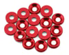 Image 1 for Team Brood 3mm 6061 Aluminum Countersunk Washer (Red) (16)
