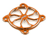 Team Brood Aluminum 30mm Fan Cover (Orange)