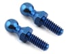 Image 1 for Custom Works Titanium Hex Ball Stud (Blue) (2) (Long)