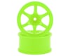 Mikuni Gram Lights 57D 6-Spoke Drift Wheels (Fluorescent Green) (2) (7mm Offset)