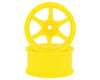 Mikuni Gram Lights 57D 6-Spoke Drift Wheels (Fluorescent Yellow) (2) (7mm Offset)