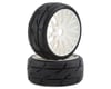 GRP Tyres GT - TO3 Revo Belted Pre-Mounted 1/8 Buggy Tires (White) (2) (XB3)