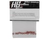 Image 2 for HB Racing 3x6mm Aluminum Washer Set (Orange) (6) (0.5/1/2mm)