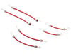 Hot Racing 1/10 Scale Bungee Cord Set (6) Black/Red HRAACC468C12
