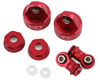Image 1 for Hot Racing Aluminum Shock Damper Caps & Ends (Red) (2)