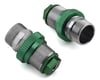 Image 1 for Hot Racing Twin Hammer Aluminum Front Threaded Shock Bodies (Green) (2)