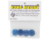 Image 2 for King Headz 17mm Coarse Thread Flanged Closed End Wheel Nut (Blue) (4)
