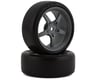 Kyosho Fazer Pre-Mounted TC Tire w/5-Spoke Racing Wheel (Grey) (2)