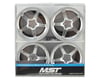 Image 4 for MST GT Wheel Set (Chrome/Matte Silver) (4)