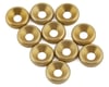 PSM 3mm Aluminum Countersunk Washers (Gold) (10)
