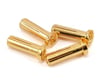 Image 1 for ProTek RC 5.0mm "Super Bullet" Solid Gold Connectors (4 Male)