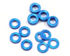 Image 1 for ProTek RC Aluminum Ball Stud Washer Set (Blue) (12) (0.5mm, 1.0mm & 2.0mm)