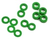 Image 1 for ProTek RC Aluminum Ball Stud Washer Set (Green) (12) (0.5mm, 1.0mm & 2.0mm)