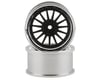 RC Art SSR Professor TF1 Drift Wheels (Flat Black) (2) (6mm Offset)