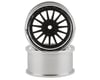 RC Art SSR Professor TF1 Drift Wheels (Flat Black) (2) (8mm Offset)