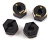 Samix Element Enduro Brass Hex Adapter (Black) (4) (8mm)