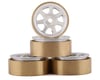 Related: Samix SCX24 Aluminum & Brass 1.0" Beadlock Wheel Set (Silver) (4)