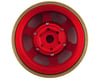 Image 2 for Samix SCX24 Aluminum & Brass Adjustable Offset 1.0" Beadlock Wheels (Red) (4)