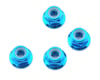 Image 1 for Schumacher 4mm Aluminum Locknut (Blue) (4)