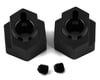 Image 1 for ST Racing Concepts CNC Machined Aluminum Black Rear Hex Adapters SPTSTC91418BK