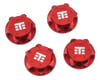 Image 1 for Tekno RC 17mm Aluminum "T Logo" Covered Serrated Wheel Nut (Red) (4)