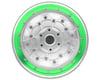 Image 2 for Treal Hobby Losi LMT Aluminum Monster Truck Bead-Lock Wheels (Silver/Green) (2)