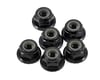 Image 1 for Team Losi Racing Serrated Lock Nut Set Black 4mm (6) TLR336000