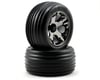 Image 1 for Traxxas Alias Front Tires w/All-Star Wheels (2) (Black Chrome) (Standard)