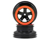 Image 1 for Traxxas Wheels, Sct Black. Orange Bead Lock Style, Dual Profile TRA5868X