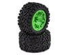 Traxxas Talon Exteme 2.8" Tires & RXT Wheels, Green TRA6773G