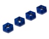 Image 1 for Traxxas Aluminum Wheel Hubs Hex Anodized Blue VXL (4) TRA7154X