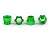 Image 1 for Traxxas Green Anodized Aluminum Stub Axle Nut (4) TRA8886G