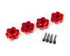 Traxxas Red-Anodized Aluminum Hex Wheel Hubs (4) TRA8956R