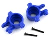 Image 1 for Traxxas Hoss/Rustler/Slash 4x4 Extreme Heavy Duty Steering Blocks (Blue) (2)