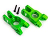 Traxxas Aluminum Rear Stub Axle Carriers Left & Right (Green) (2)
