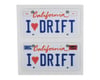 Image 1 for WRAP-UP NEXT REAL 3D U.S. License Plate (2) (I LOVE DRIFT) (11x50mm)