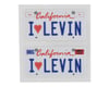 Image 1 for WRAP-UP NEXT REAL 3D U.S. License Plate (2) (I LOVE LEVIN) (11x50mm)
